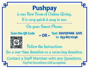 Pushpay donation slide